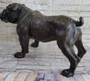 Signed Extra Large English Bulldog Bronze Sculpture