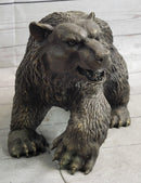 Bronze Metal Bear Sculpture Art Figure