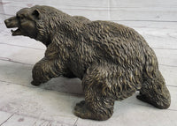 Bronze Metal Bear Sculpture Art Figure