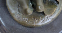 Bronze Sculpture Nude Woman by French Artist Jean Patoue Art Deco