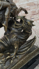 Patron Saint George and the Dragon Bronze Sculpture 20" x 15"