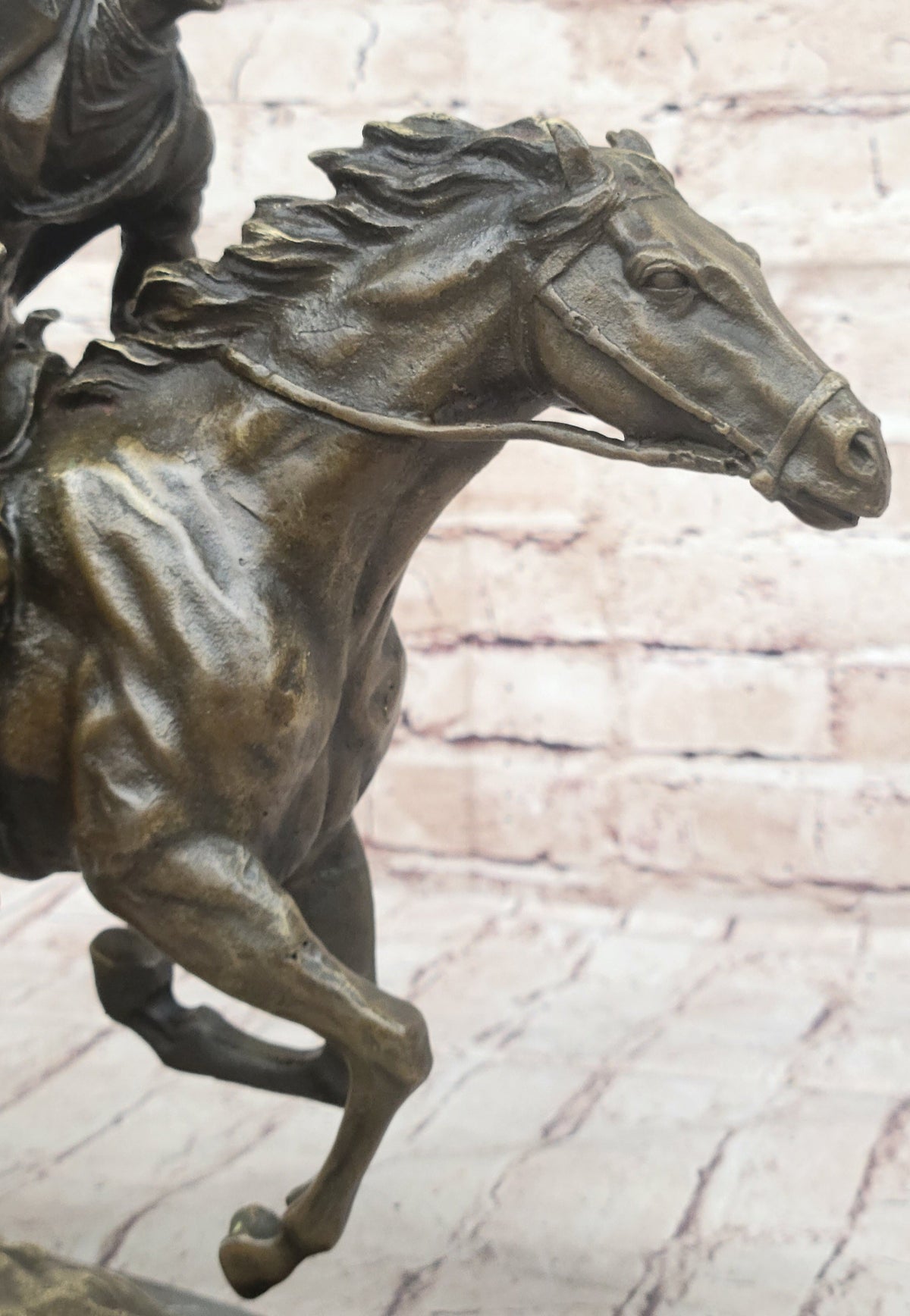 American Classic Western Cowboy Bronze Sculpture Remington Tribute