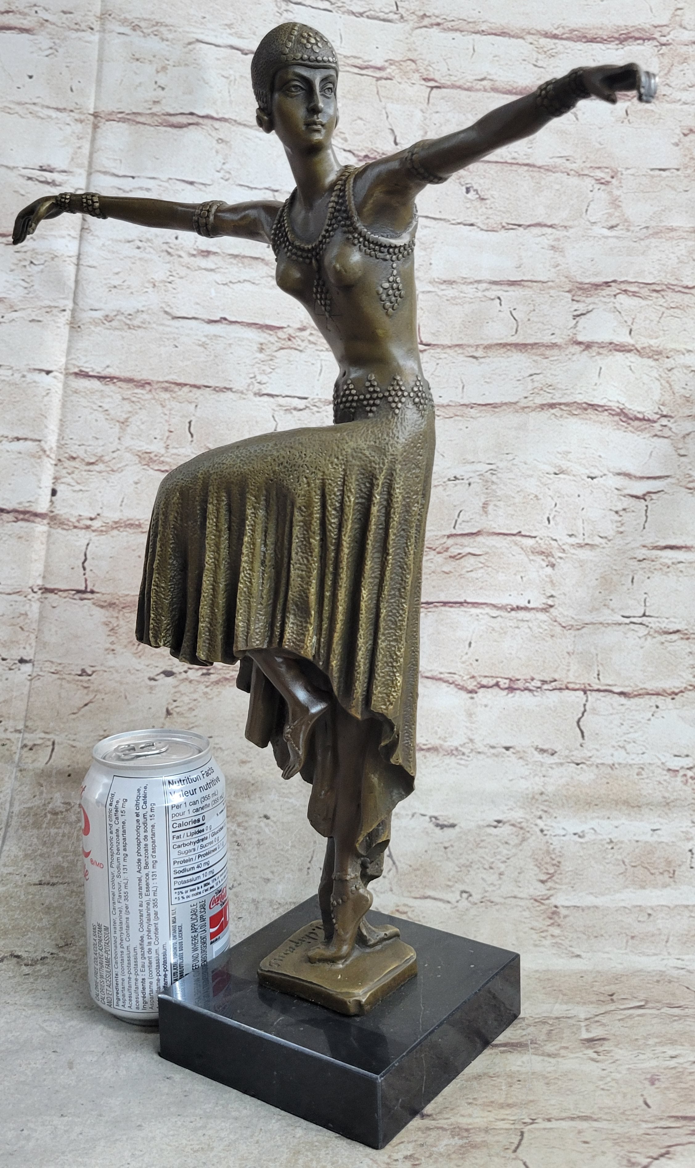Turkish Dancer Art Deco Bronze Sculpture by D.H. Chiparus