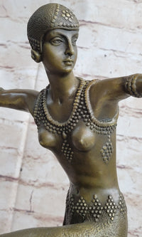 Turkish Dancer Art Deco Bronze Sculpture by D.H. Chiparus