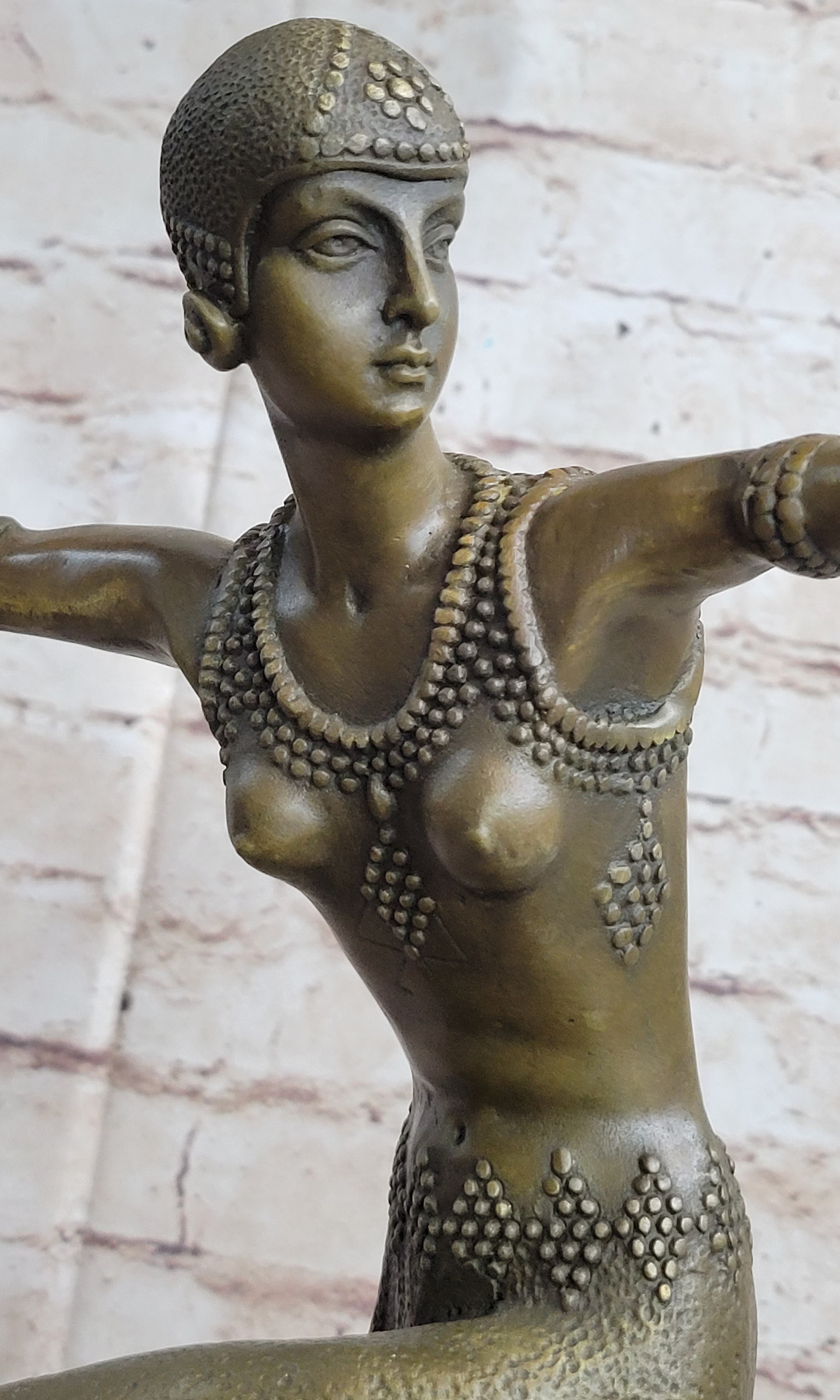 Turkish Dancer Art Deco Bronze Sculpture by D.H. Chiparus