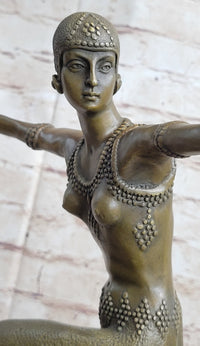 Turkish Dancer Art Deco Bronze Sculpture by D.H. Chiparus