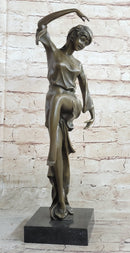 Signed D.H. Chiparus Art Nouveau Gypsy Dancer Bronze