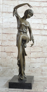 Signed D.H. Chiparus Art Nouveau Gypsy Dancer Bronze