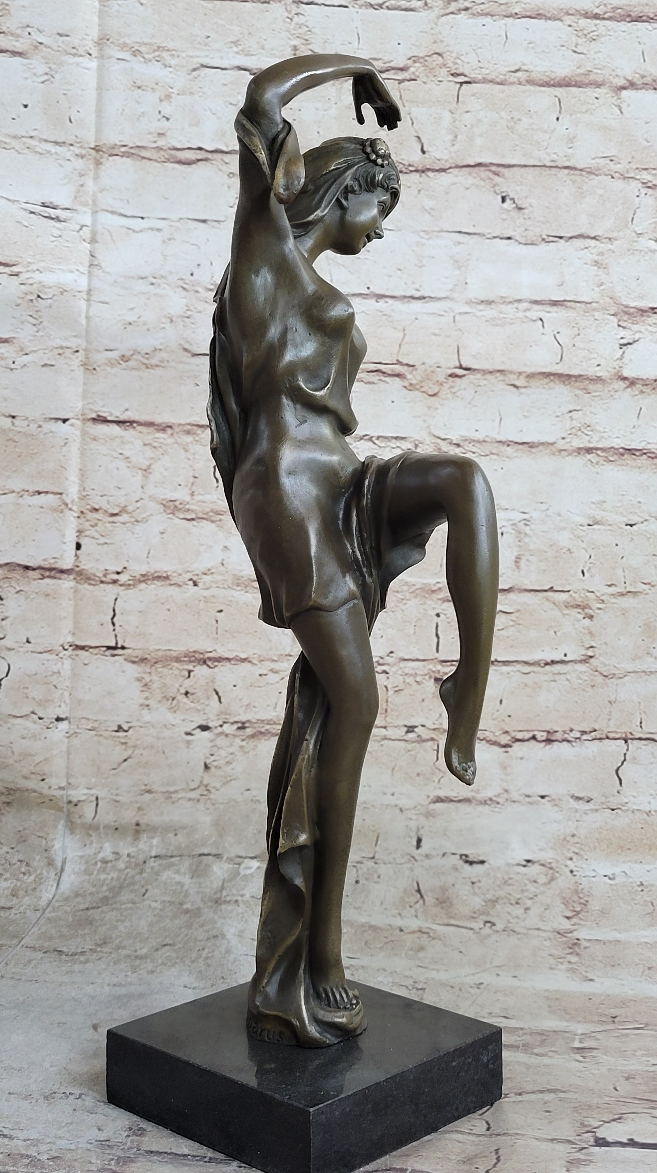 Signed D.H. Chiparus Art Nouveau Gypsy Dancer Bronze