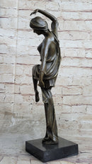 Signed D.H. Chiparus Art Nouveau Gypsy Dancer Bronze