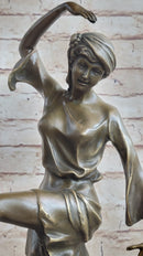 Signed D.H. Chiparus Art Nouveau Gypsy Dancer Bronze