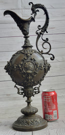 Bronze Royal Lion Griffin King Urn Vase Fantasy Sculpture