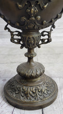 Bronze Royal Lion Griffin King Urn Vase Fantasy Sculpture