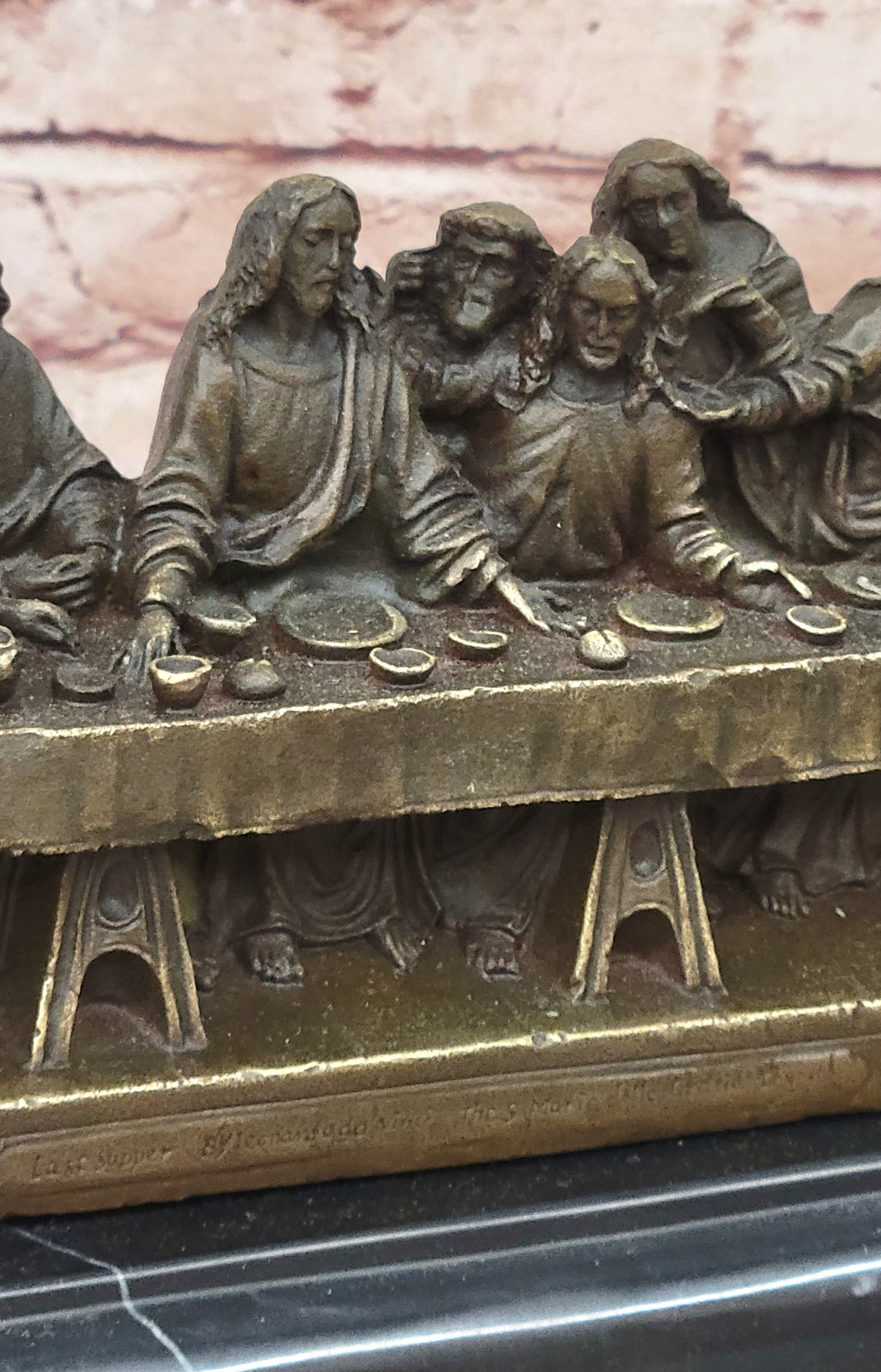 The Last Supper by Leonardo Da Vinci Bronze Art