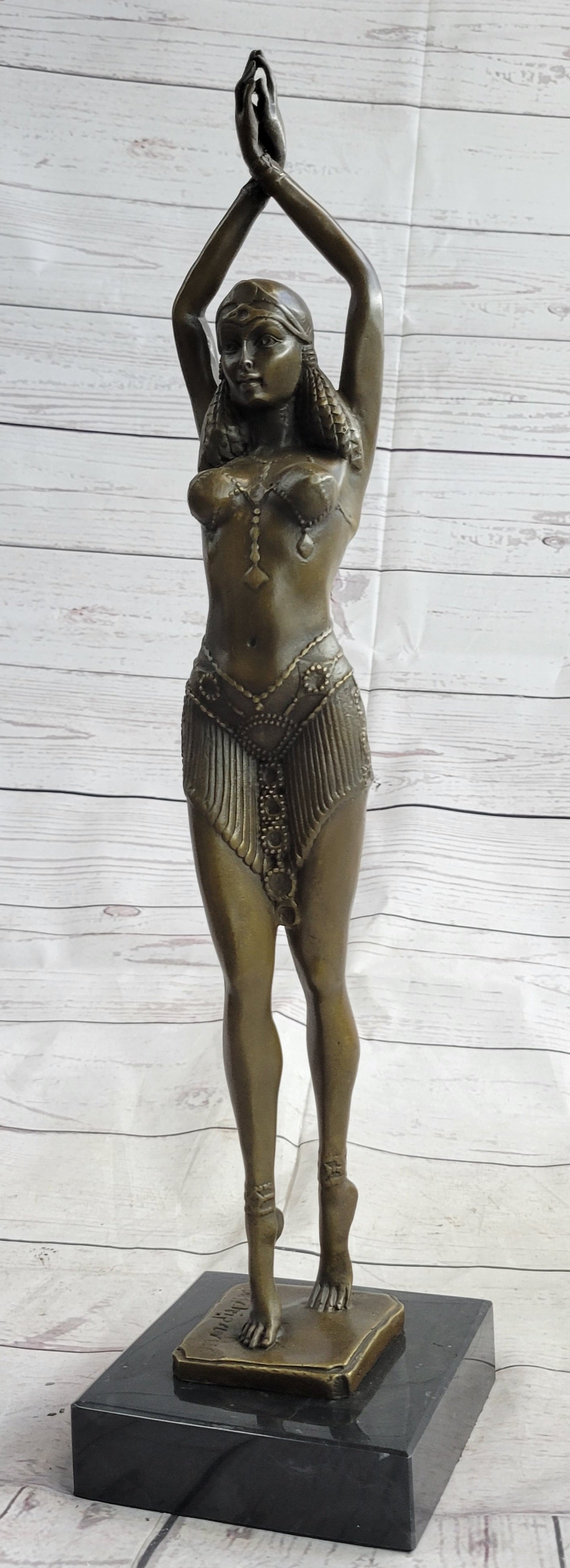 Chiparus Star Dancer Art Deco Bronze Sculpture 14" x 7"
