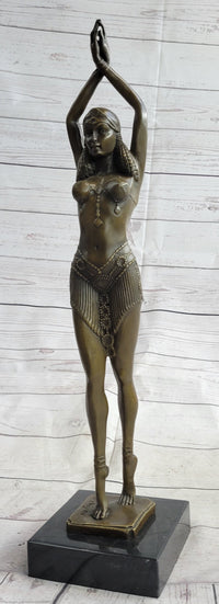 Chiparus Star Dancer Art Deco Bronze Sculpture 14" x 7"