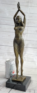 Chiparus Star Dancer Art Deco Bronze Sculpture 14" x 7"