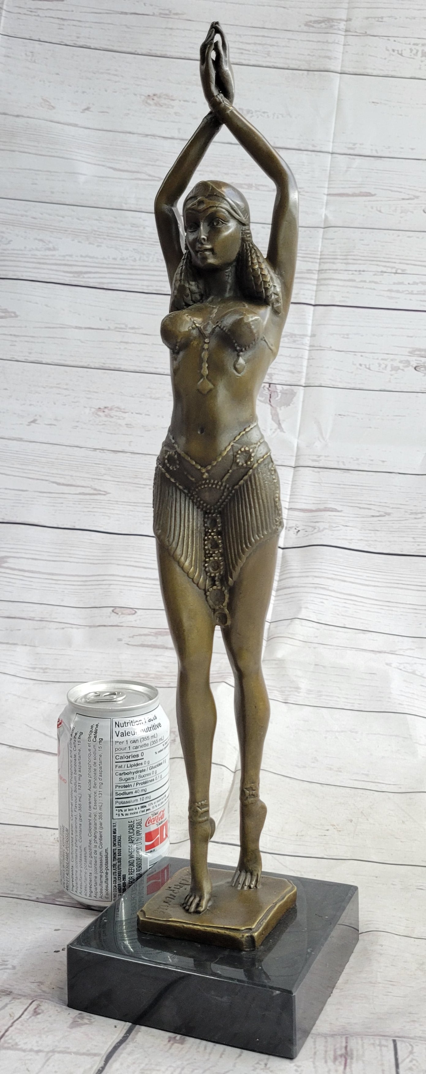 Chiparus Star Dancer Art Deco Bronze Sculpture 14" x 7"