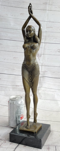 Chiparus Star Dancer Art Deco Bronze Sculpture 14" x 7"