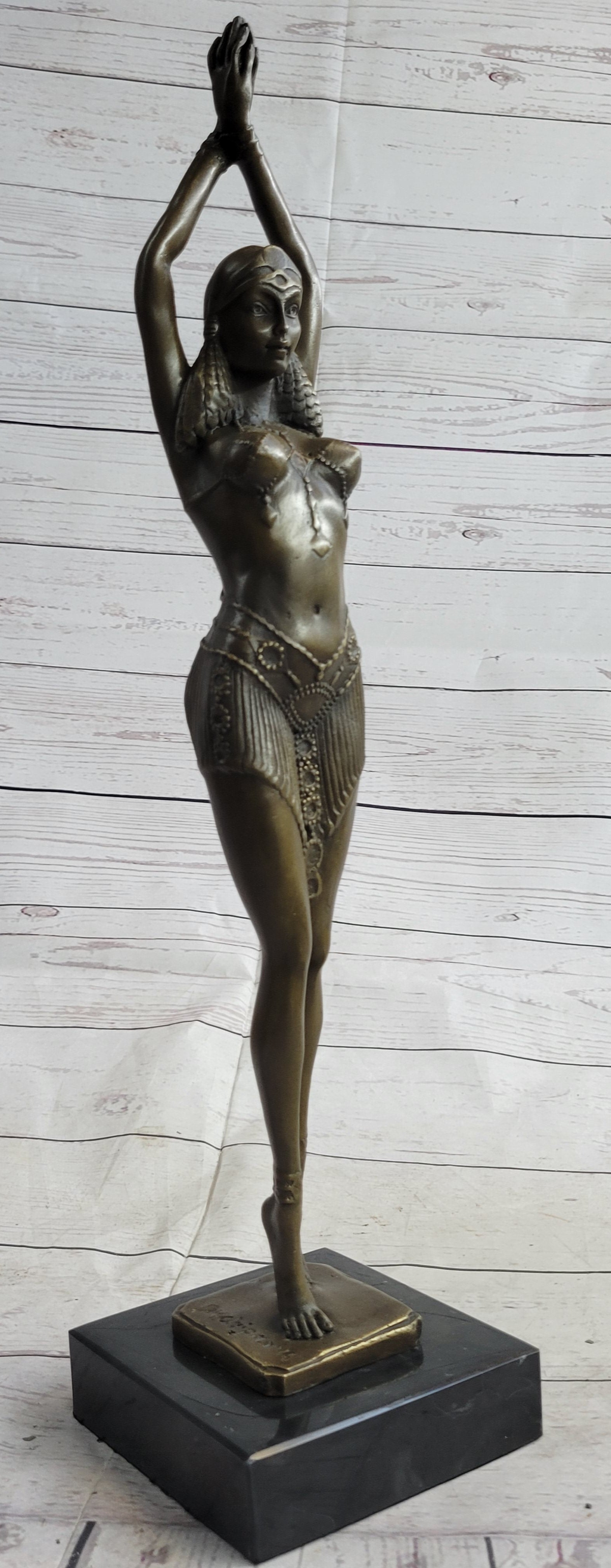 Chiparus Star Dancer Art Deco Bronze Sculpture 14" x 7"
