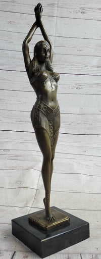 Chiparus Star Dancer Art Deco Bronze Sculpture 14" x 7"