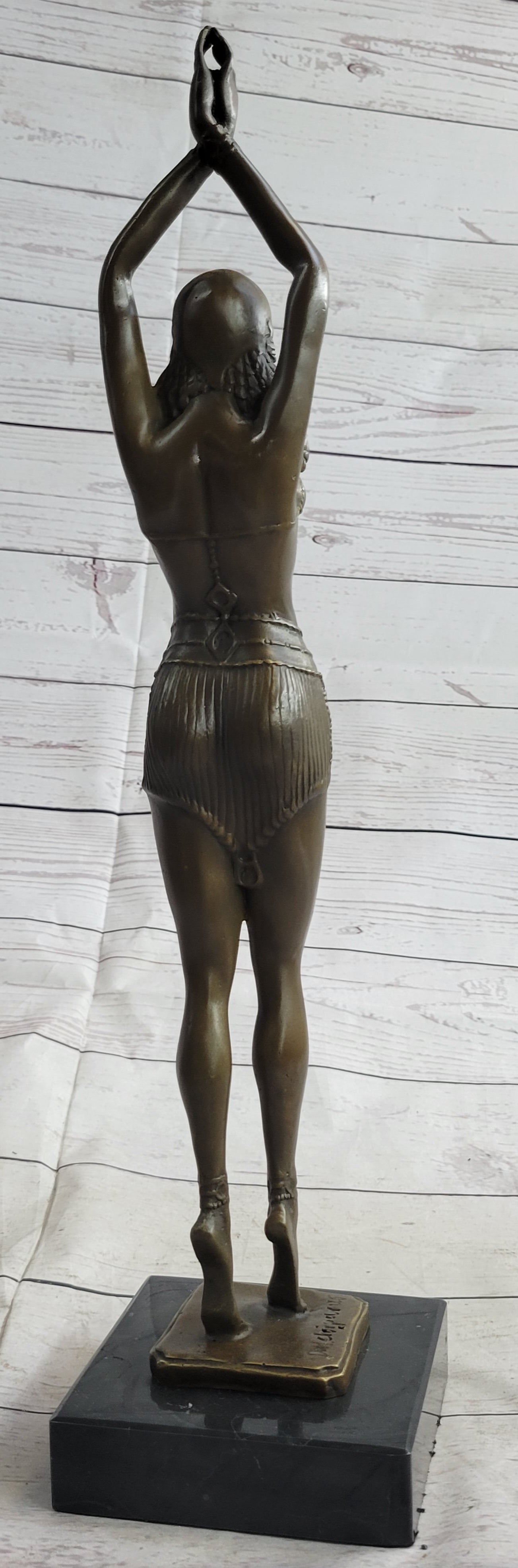 Chiparus Star Dancer Art Deco Bronze Sculpture 14" x 7"