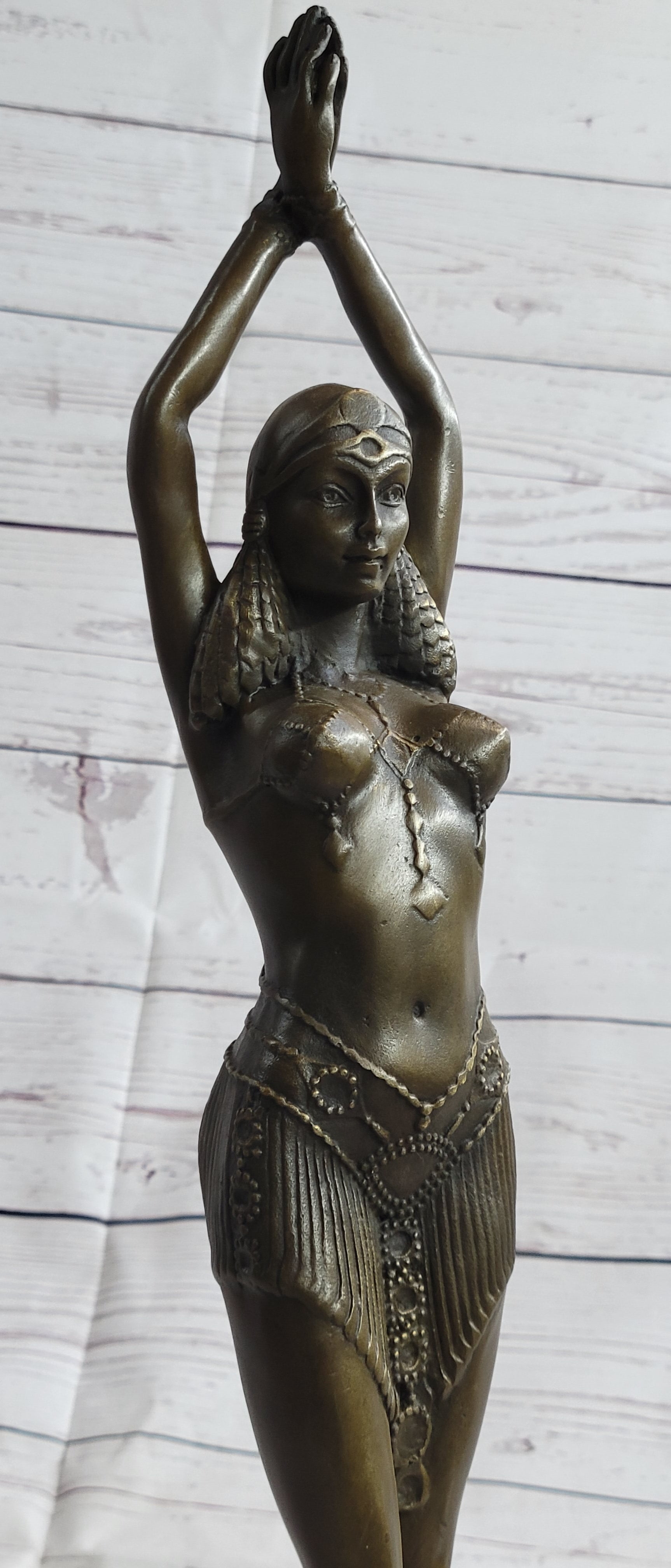 Chiparus Star Dancer Art Deco Bronze Sculpture 14" x 7"