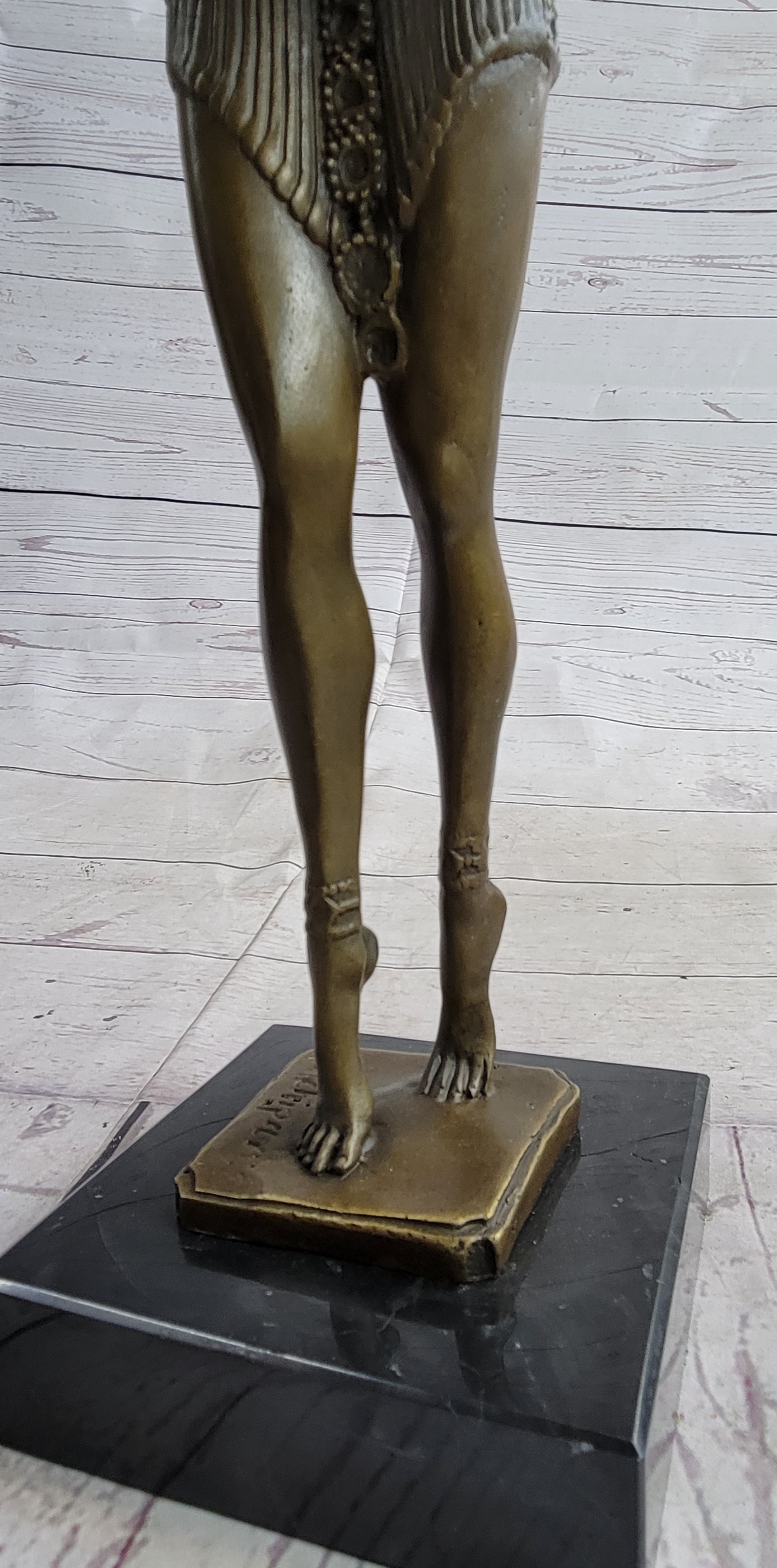 Chiparus Star Dancer Art Deco Bronze Sculpture 14" x 7"
