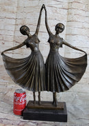 Chiparus Gemini Twin Russian Dancers Art Deco Sculpture