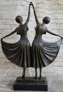Chiparus Gemini Twin Russian Dancers Art Deco Sculpture