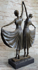 Chiparus Gemini Twin Russian Dancers Art Deco Sculpture
