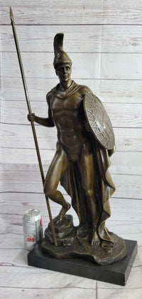 Greek Warrior Achilles Hercules Odysseus Bronze Sculpture