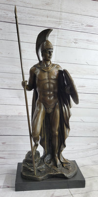 Greek Warrior Achilles Hercules Odysseus Bronze Sculpture