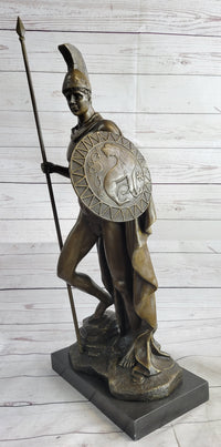 Greek Warrior Achilles Hercules Odysseus Bronze Sculpture