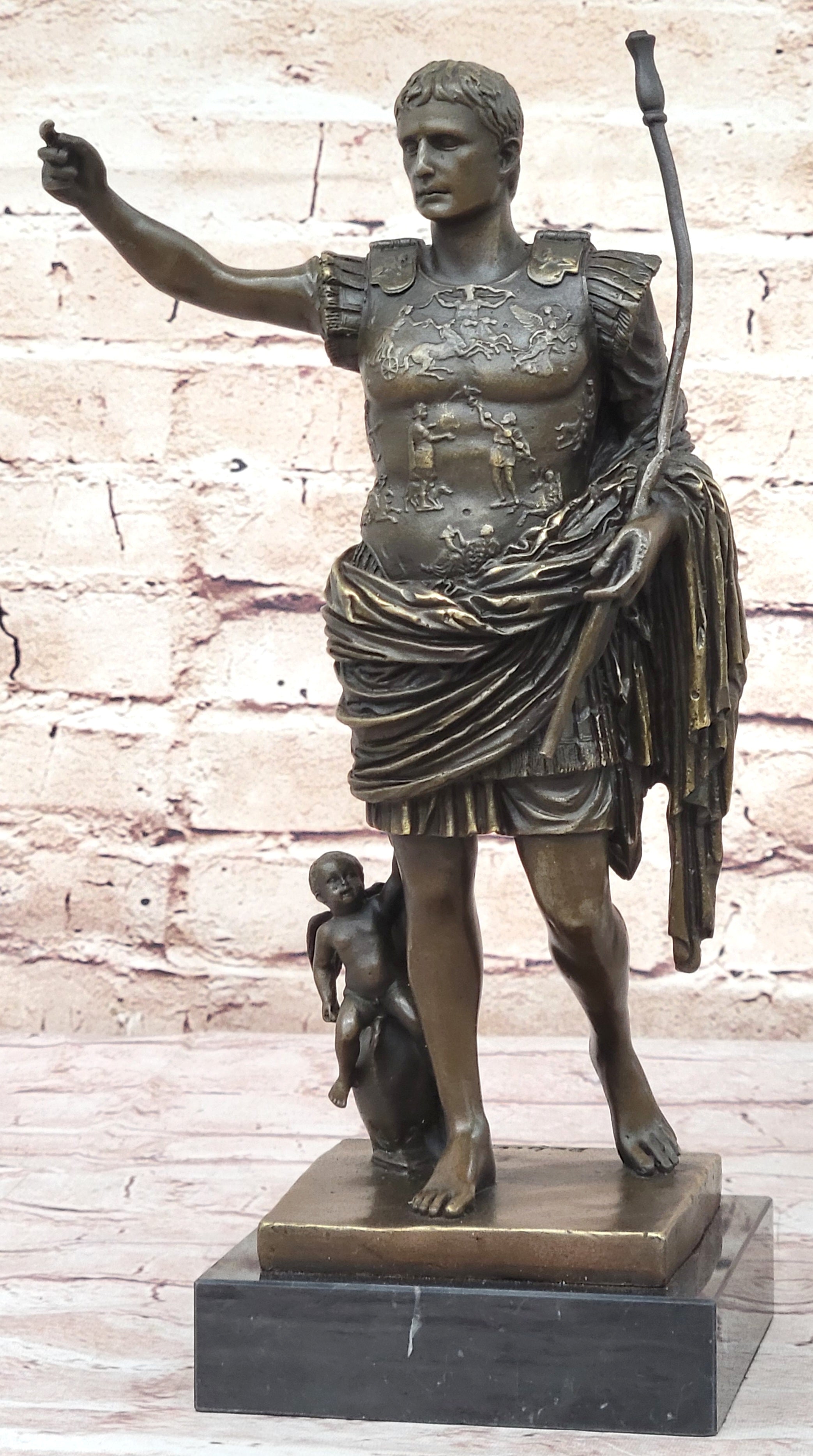 Augustus of Prima Porta - Bronze Sculpture Replica