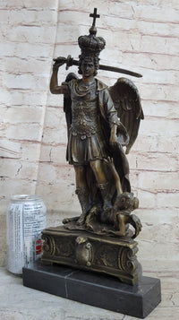 Saint Michael Archangel Slaying Lucifer Bronze Sculpture