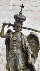 Saint Michael Archangel Slaying Lucifer Bronze Sculpture