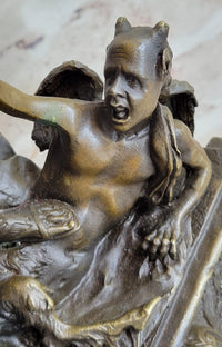 Saint Michael Archangel Slaying Lucifer Bronze Sculpture