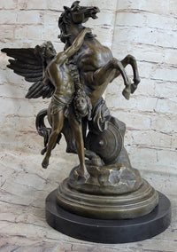 Perseus and Pegasus with Medusa Head Bronze 18" x 12"