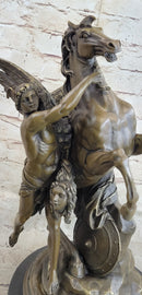 Perseus and Pegasus with Medusa Head Bronze 18" x 12"