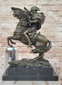 Napoleon Crossing the Alps Bronze Sculpture Replica 12" x 10"