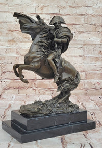 Napoleon Crossing the Alps Bronze Sculpture Replica 12" x 10"