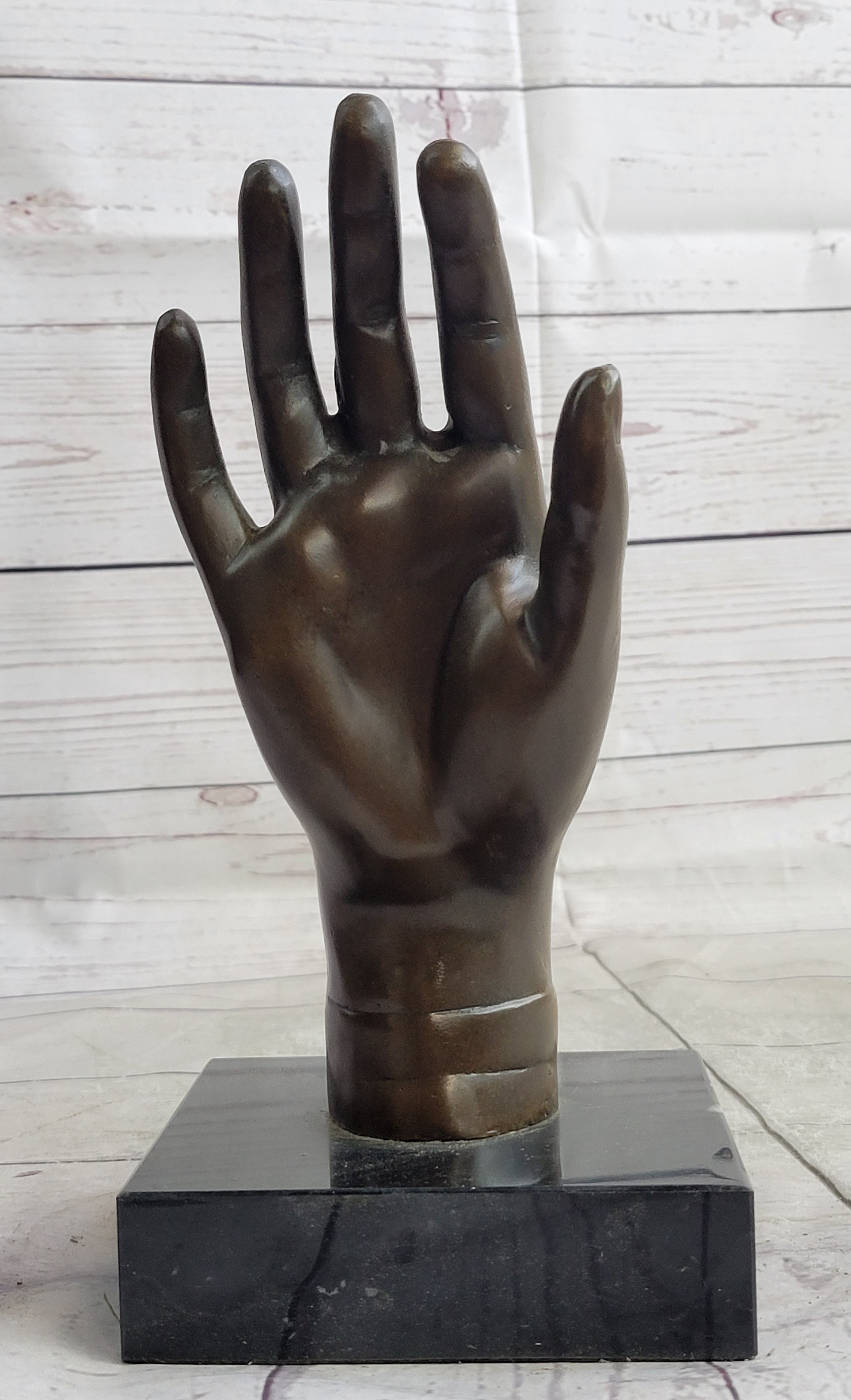 Hot Cast Salvador Dali Female Hand Genuine Bronze Sculpture