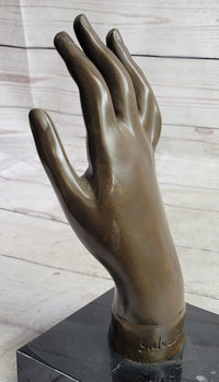 Hot Cast Salvador Dali Female Hand Genuine Bronze Sculpture