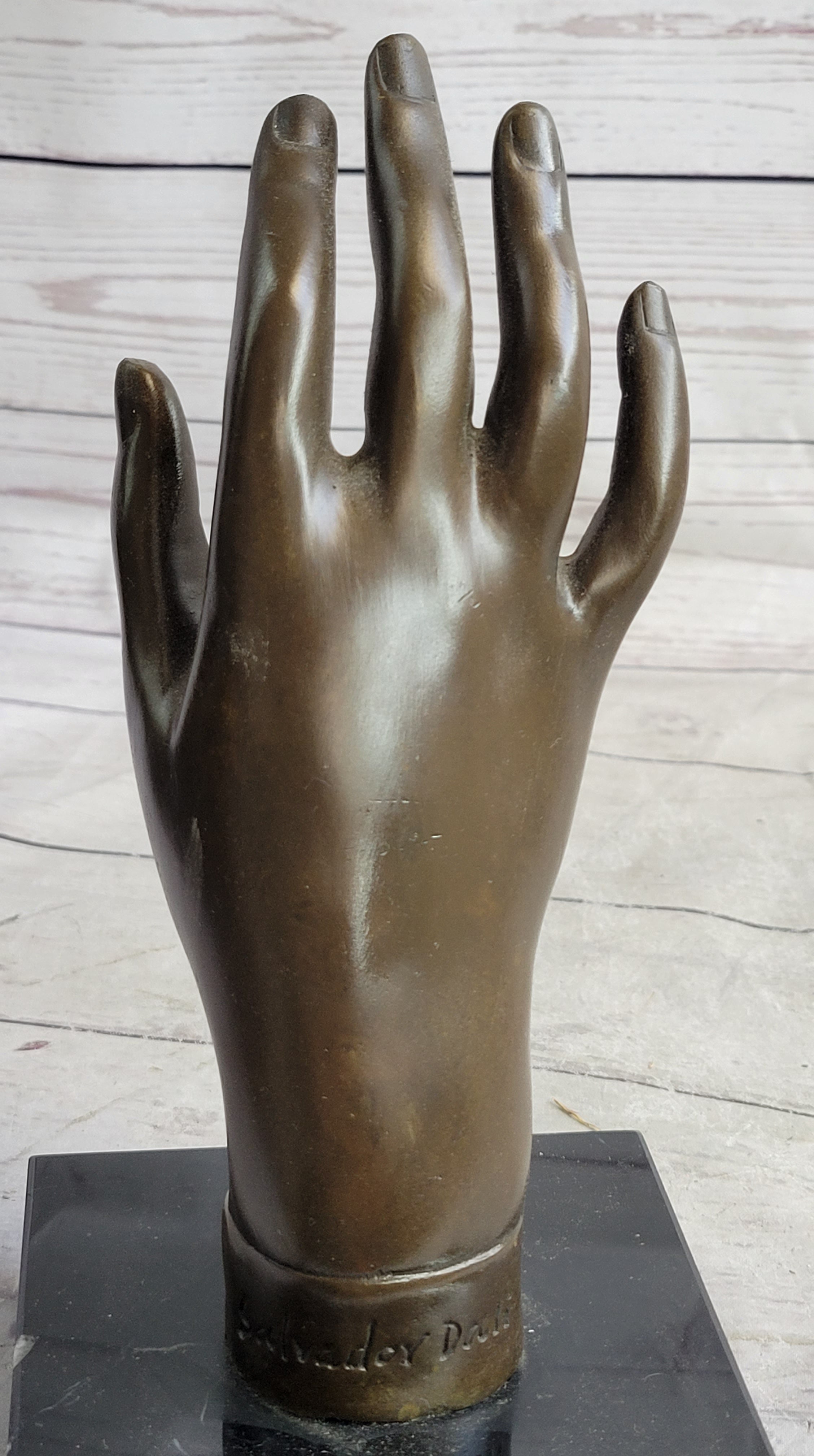 Hot Cast Salvador Dali Female Hand Genuine Bronze Sculpture
