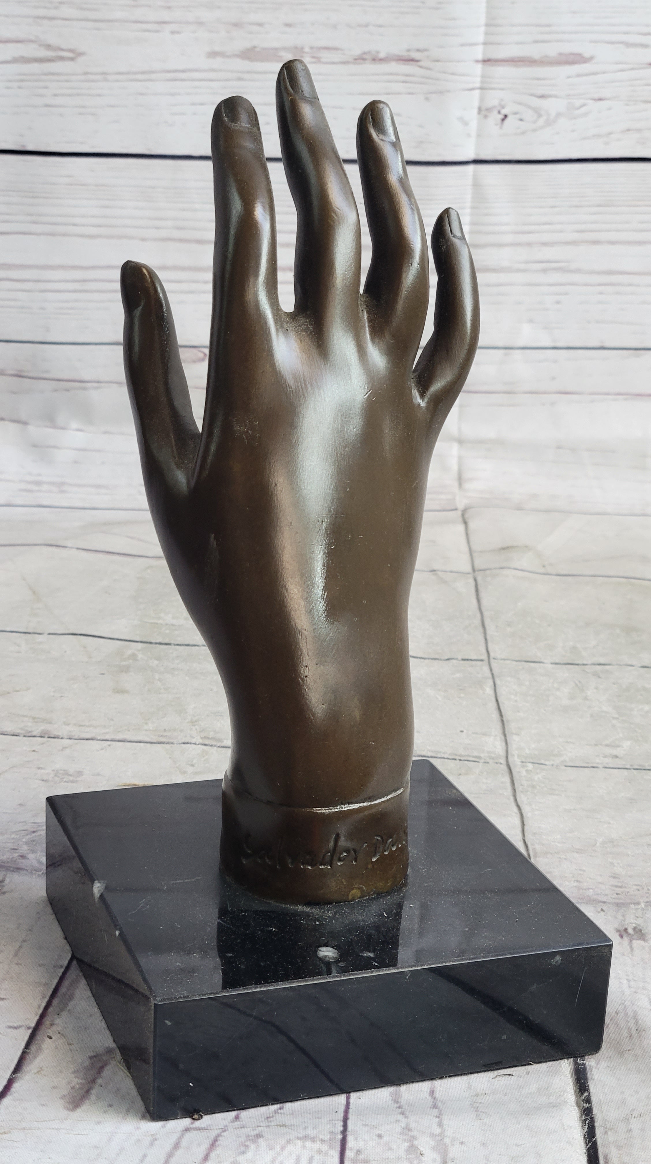 Hot Cast Salvador Dali Female Hand Genuine Bronze Sculpture