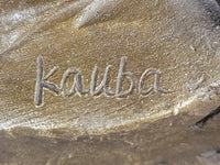 Karl Kauba Bronze Native American Warrior Bust on Marble
