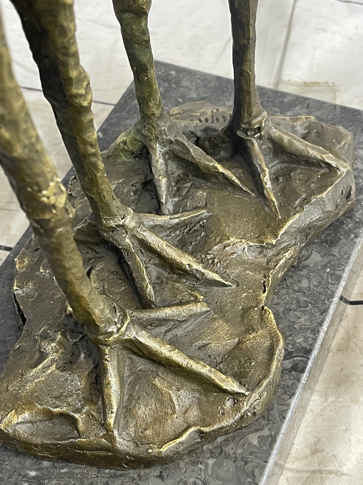 Two Birds Pelicans Storks Vultures Water Fowl Bronze Sculpture