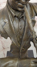 Bronze New Orleans Jazz Musician Playing Clarinet