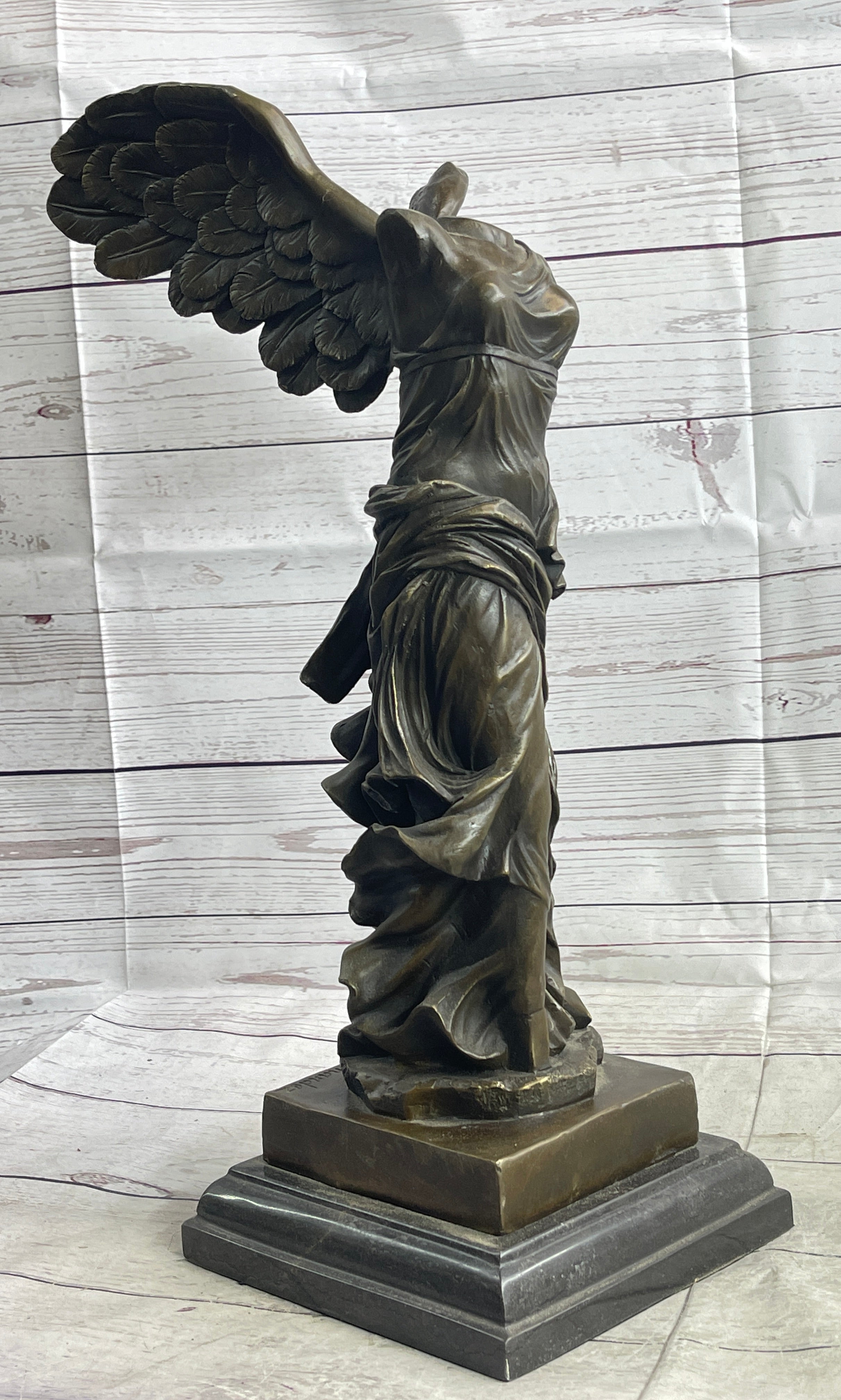 Winged Nike of Samothrace Sculpture Replica from the Louvre